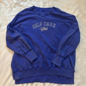 Purple Aerie Self Care Sweater